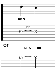 Pre-Bend Notation