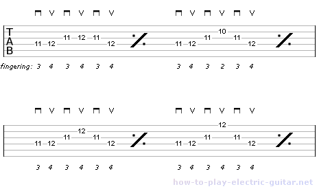 Guitar Exercise for Working Out Pinky and Ring Finger